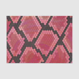 Papel De Seda Impresión negra y roja de serpientes