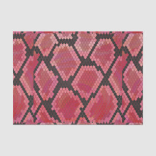 Papel De Seda Impresión negra y roja de serpientes