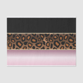 Papel De Seda Impresión rosa, negra y jaguar