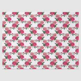 Papel De Seda Impresión rosa rosa