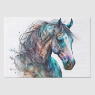 Papel De Seda Impresionante caballo pintado