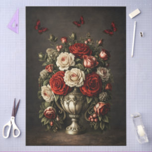 Papel De Seda Impresionante Decoupage de Muebles Florales Rústic