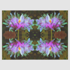 Papel De Seda Impresionante Magenta y Cactus Verde Lime Dahlia