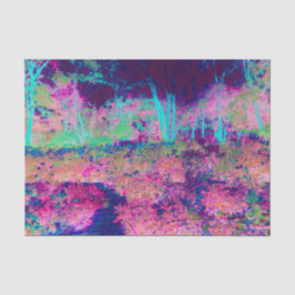 Papel De Seda Impresionante paisaje morado y rosa caliente