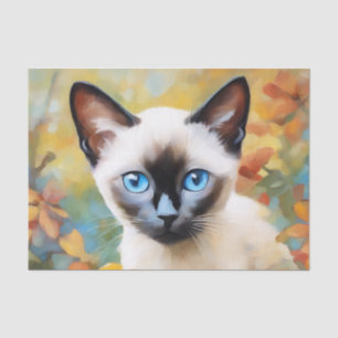 Papel De Seda Impresionante Siamese Kitten