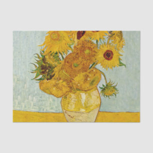 Papel De Seda Impresionista de Vincent Van Gogh 12 Sunflowers