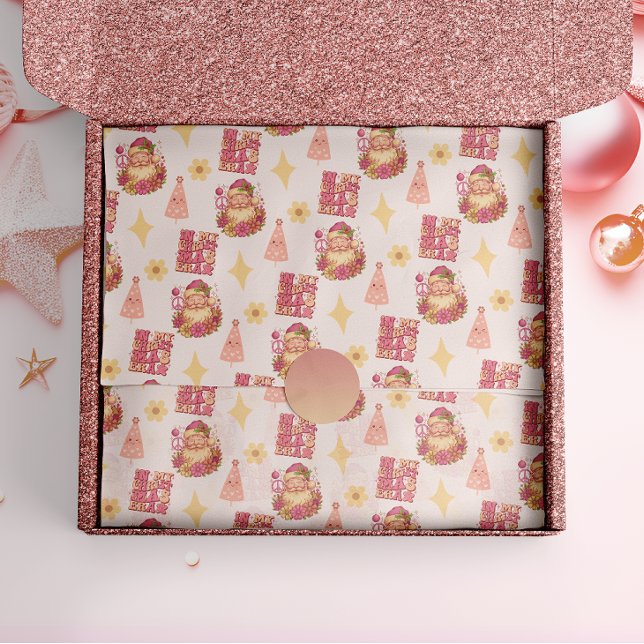 Papel De Seda In My Christmas Era Groovy Santa (Subido por el creador)