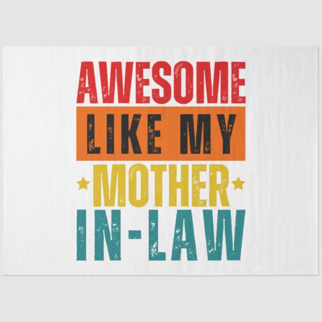 Papel De Seda Increíble como mi suegra (Anverso)