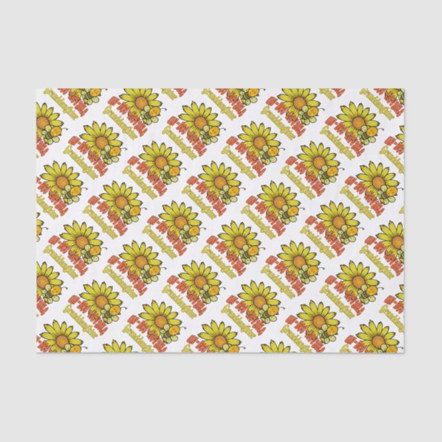 Papel De Seda Increíble nieta girasoles y abejas (Anverso)