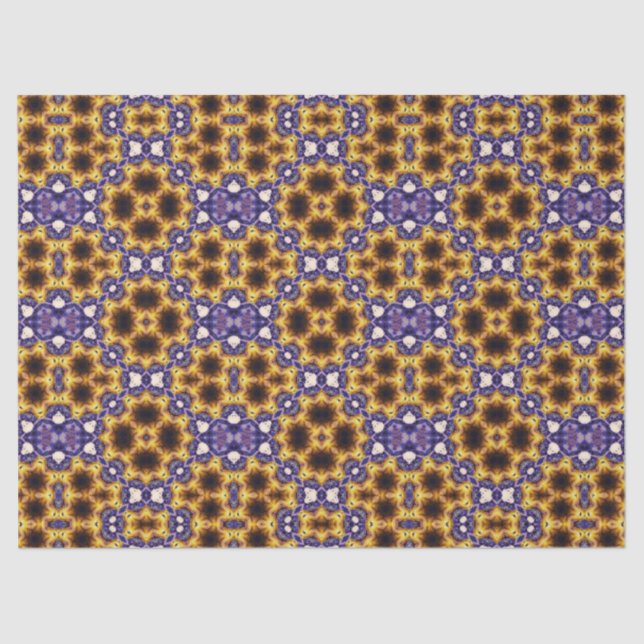 Papel De Seda Indian Mandala Geometric Art Deco Seamless Pattern (Anverso)