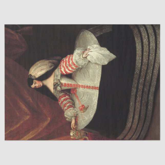 Papel De Seda Inés de Zúñiga, Condesa de Monterrey de Miranda (Anverso)