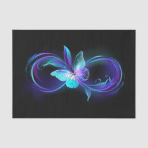 Papel De Seda Infinito brillante con mariposa mágica
