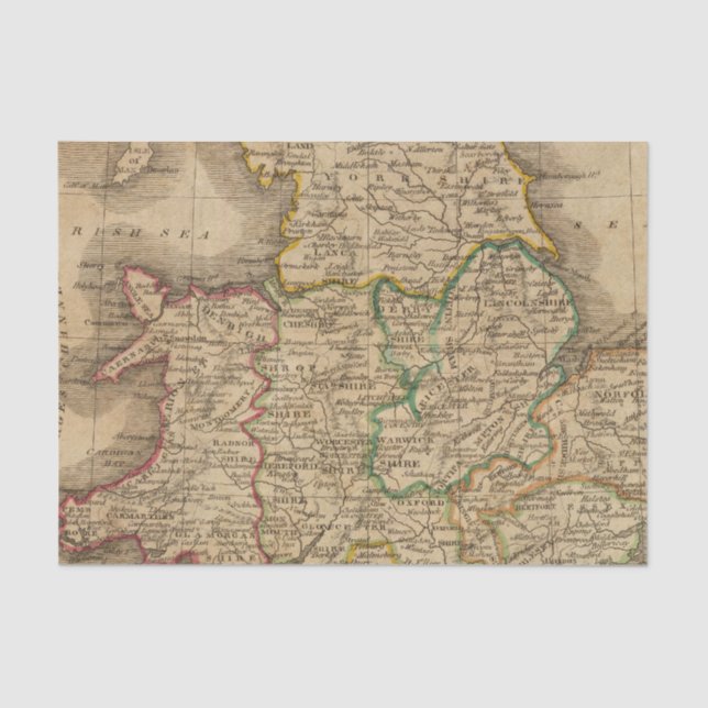 Papel De Seda Inglaterra y País de Gales 4 (Anverso)