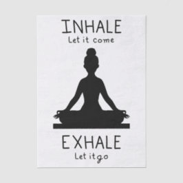 Papel De Seda Inhale Exhale Yoga