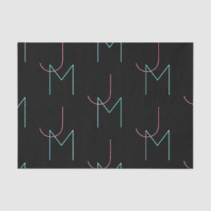 Papel De Seda Iniciales modernas de baldosas editables y elegant