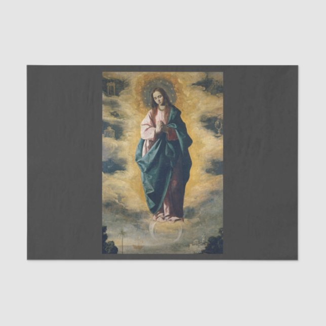 Papel De Seda Inmaculada concepción de Zurbarán (Anverso)