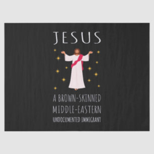 Papel De Seda Inmigrante indocumentado de piel morena de Jesús