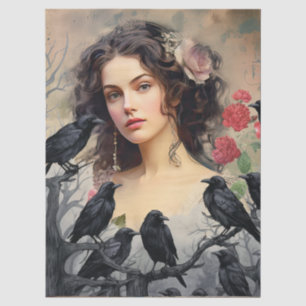 Papel De Seda Inspiración en la época victoriana de Lady y Raven