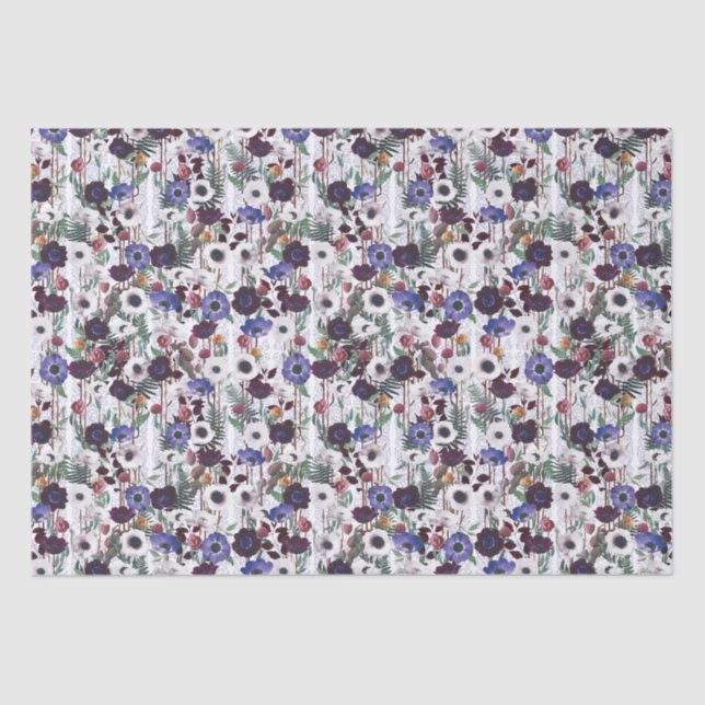 Papel de seda inspirado en el campo de amapolas vi (Anverso)