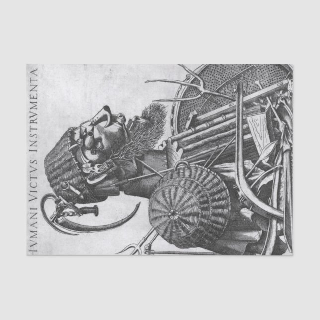 Papel De Seda Instrumentos de sustento humano, Arcimboldo (Anverso)