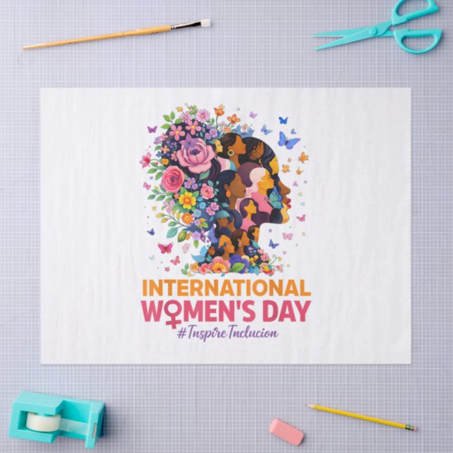 Papel De Seda International Women's Day (Artesanía)