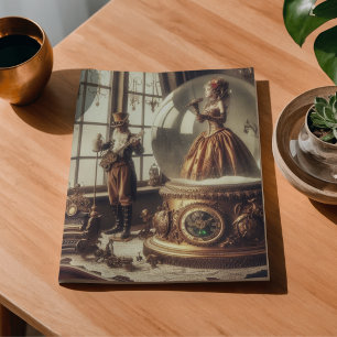 Papel De Seda Intérpretes de Música Victoriana Steampunk en Glob
