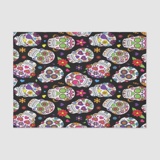 Papel De Seda Intimidación asustadiza y bloodcurdling del cráneo (Anverso)