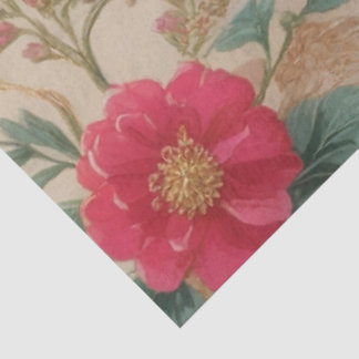 Papel De Seda Intrincado floral