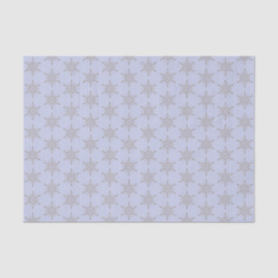 Papel De Seda Invierno de los Copos de Nieve Azules