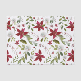 Papel De Seda Invierno de Poinsettia Holiday