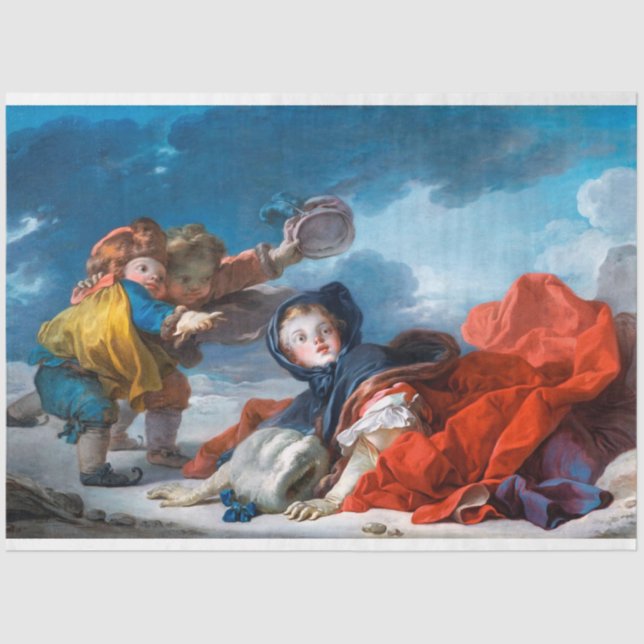 Papel De Seda Invierno, Fragonard (Anverso)