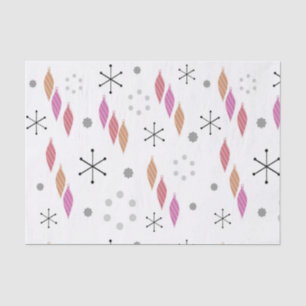 Papel De Seda Invierno moderno de mediados del siglo XX