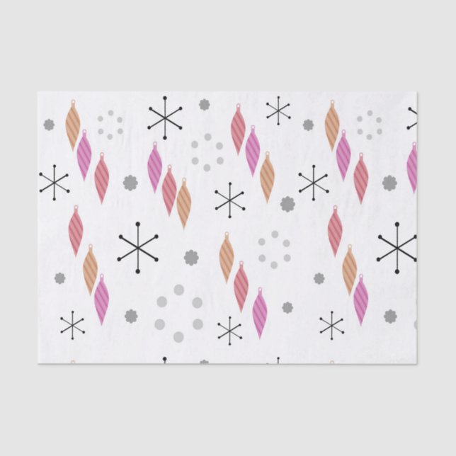 Papel De Seda Invierno moderno de mediados del siglo XX (Anverso)