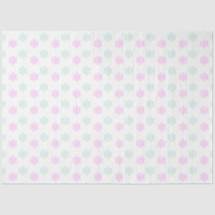 Papel De Seda invierno/Navidades con copos de nieve azul