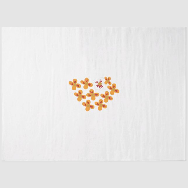 Papel De Seda Invitación a la Boda Veraniega (Anverso)