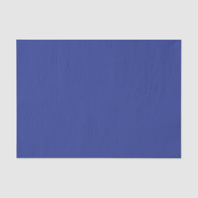 Papel De Seda Invitación de boda minimalista audaz en azul profu (Anverso)