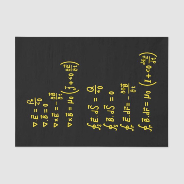 Papel De Seda Invitación de Pegatina de Physics Formula Square (Anverso)