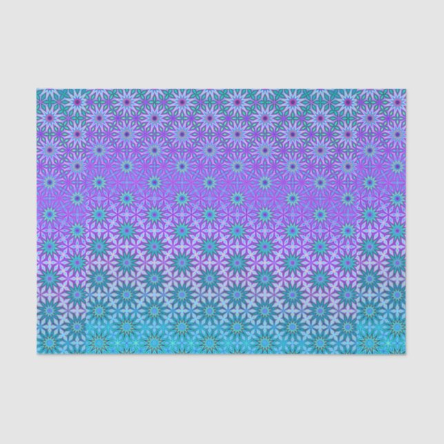 Papel De Seda Iridescent Teal & Purple Decoupage (Anverso)