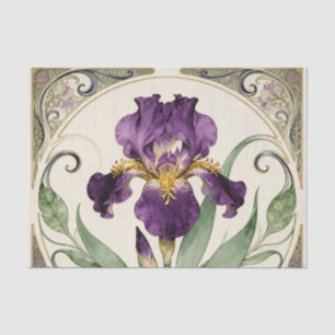 Papel De Seda Iris Púrpura Art Nouveau
