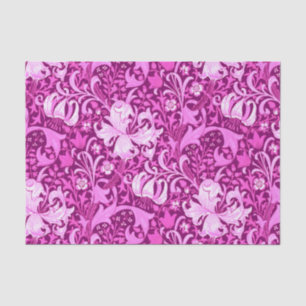 Papel De Seda Iris y lirio, púrpura Amethyst de William Morris