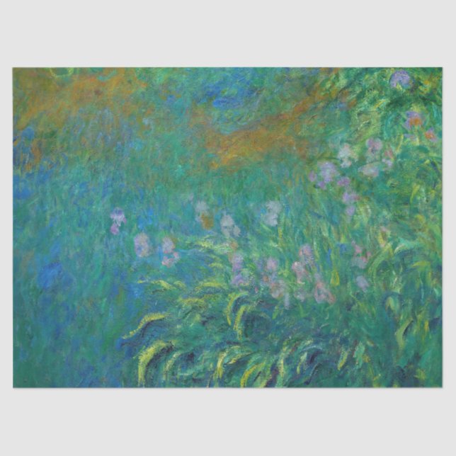 Papel De Seda Irises de Claude Monet (Anverso)
