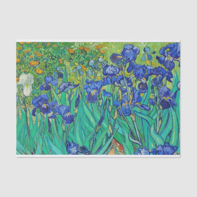 Papel De Seda Irises de Vincent Van Gogh (Anverso)