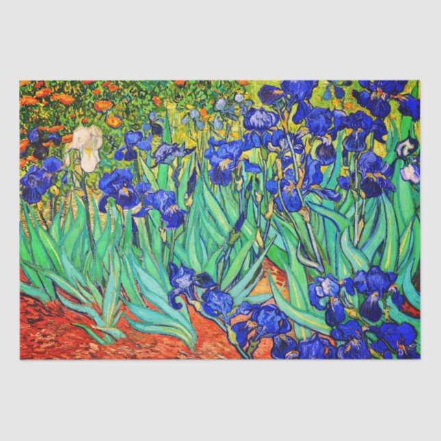 Papel De Seda Irises de Vincent Van Gogh (Anverso)