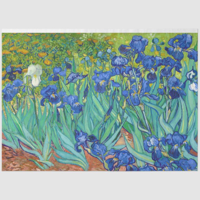 Papel De Seda Irises, Vincent van Gogh (Anverso)