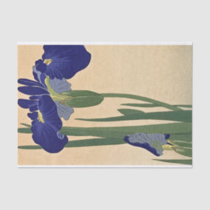 Papel De Seda Irlandeses azules de Ohara Koson