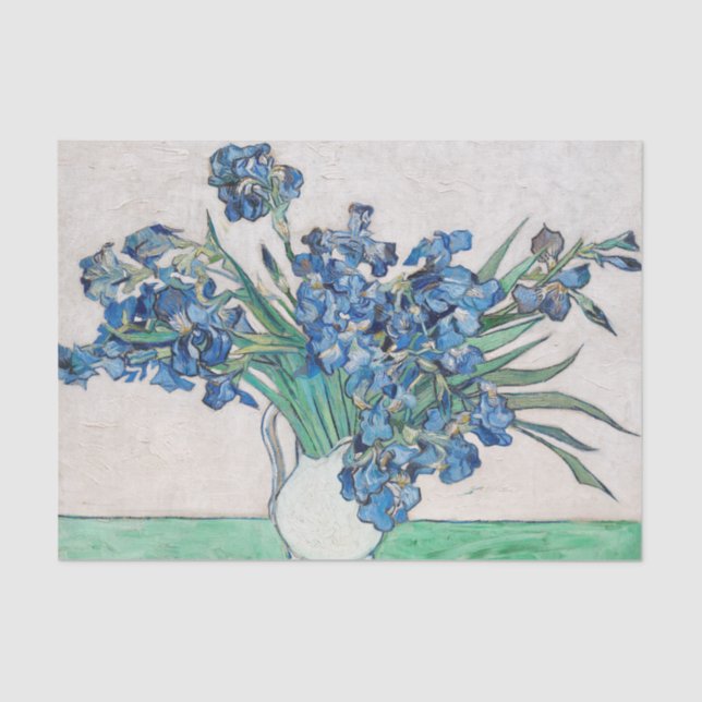 Papel De Seda Irlandeses azules de Vincent Van Gogh Bella Artes (Anverso)