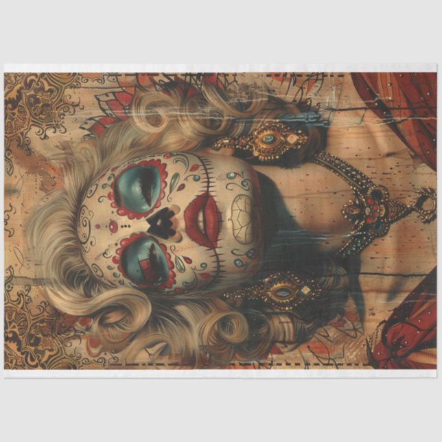 Papel De Seda Isabella, Día de la Muerte (Anverso)