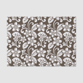 PAPEL DE SEDA ISLAND PLUMERIA (CAFÉ MARRÓN)