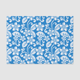 PAPEL DE SEDA ISLAND PLUMERIA (CIELO AZUL)