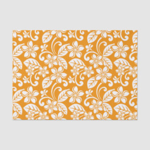 PAPEL DE SEDA ISLAND PLUMERIA (NARANJA)